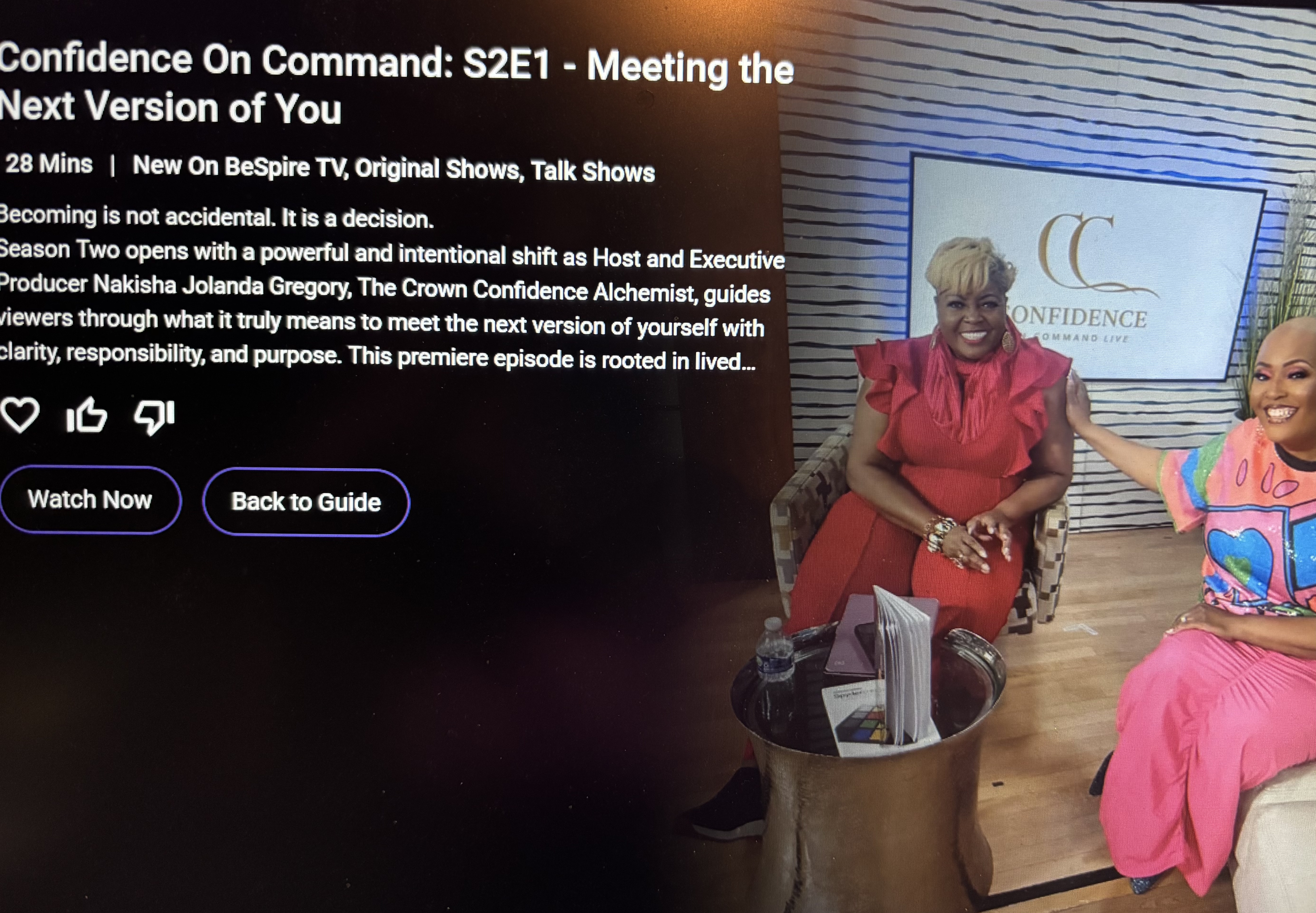 Nakisha J. Gregory & Guest Confidence on Command on BeSpire TV