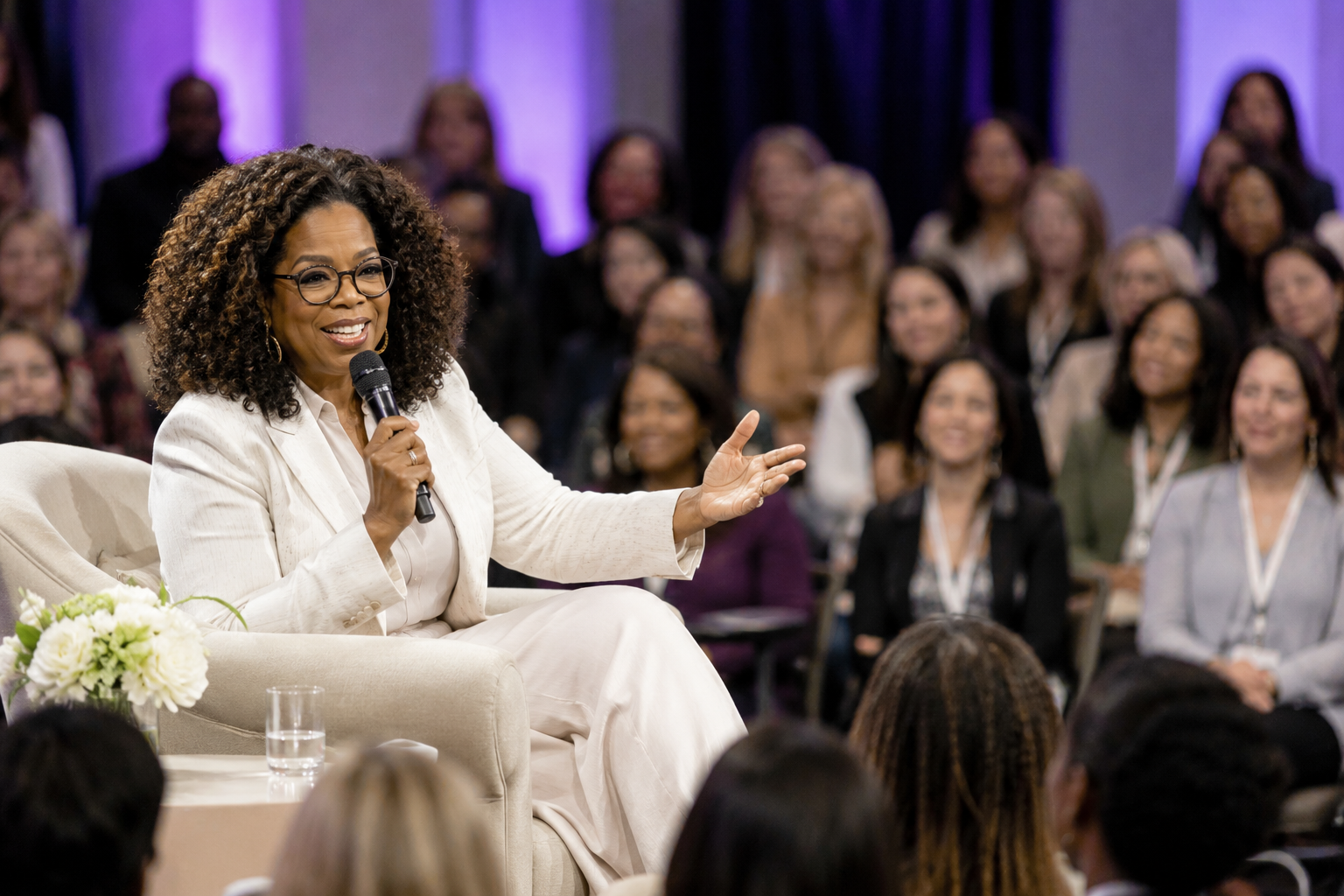 Oprah with audience